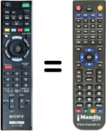 Replacement remote control RM-YD073