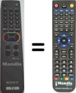 Replacement remote control Sony KV-25X1E