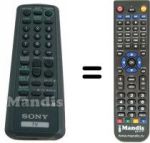 Replacement remote control ITT RM883