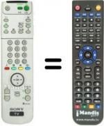Replacement remote control Sony KP-61PS2