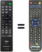 Replacement remote control Sony RM-PJ18