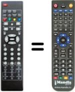 Replacement remote control Sunstech TLI1900T