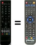 Replacement remote control SWEEX TV126