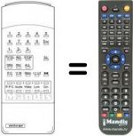 Replacement remote control Mivar 22C7L MONO