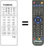 Replacement remote control Thomson 925TX0789