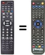 Replacement remote control LEIKER REMCON116