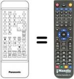 Replacement remote control Panasonic TNQ8E0448