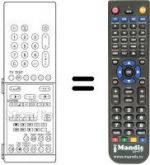 Replacement remote control Panasonic TC28G1F