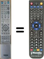 Replacement remote control Targa DRH-5000