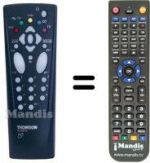 Replacement remote control Thomson 37MH41E