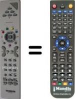 Replacement remote control Thomson 32LB130S5-TV