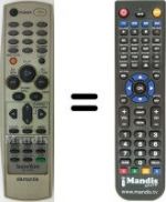 Replacement remote control Aiwa HV-FX990