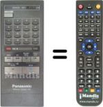 Replacement remote control Panasonic VSQ0357