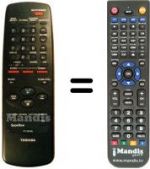 Replacement remote control Toshiba V204G