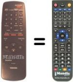 Replacement remote control Toshiba V304T