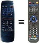 Replacement remote control Toshiba V400