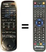 Replacement remote control Toshiba V813G