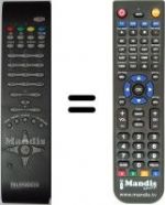 Replacement remote control Telefunken TE19822B11