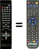 Replacement remote control Tevion CTV7110AA