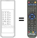 Replacement remote control Frontech XT5102