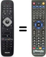 Replacement remote control Philips 37PFL4007H