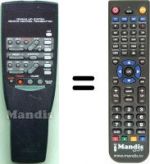 Replacement remote control Yamaha RX495RDS
