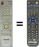 Replacement remote control Samsung DVDMC20