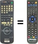 Replacement remote control Sony DVP-S7700