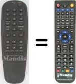Replacement remote control Philips DVD612 / 001