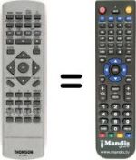 Replacement remote control Thomson DTH159E