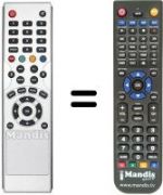Replacement remote control DIGIQUEST 6520CISC