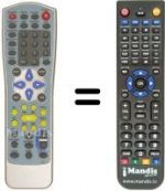 Replacement remote control Amstrad DV600