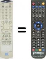 Replacement remote control Daewoo DQR1100D