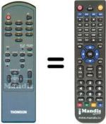 Replacement remote control Thomson ASR11T
