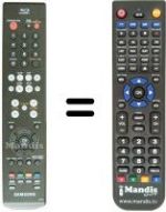 Replacement remote control Samsung BDP1400