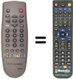 Replacement remote control Irradio DSR1000FTA