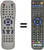 Replacement remote control Amstrad DS2600