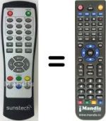 Replacement remote control Sunstech DTB-P460