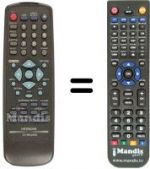 Replacement remote control Hitachi DV-P250E