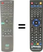 Replacement remote control Hitachi DV-P315E
