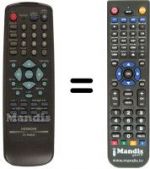 Replacement remote control Hitachi DV-P505E