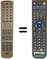 Replacement remote control Daewoo DV500