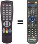 Replacement remote control Sunstech DT-1113