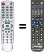 Replacement remote control Aeg DVD4515