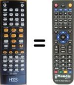 Replacement remote control H & B HT6500