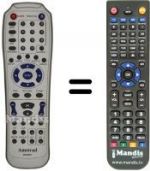 Replacement remote control Amstrad D2600