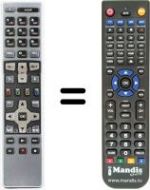 Replacement remote control RCU672