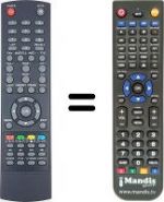 Replacement remote control NOT ONLY TV LV6TMPVR4-SAT-DTT-NOT-ONLY-TV