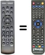 Replacement remote control CANAL+ MPEG4