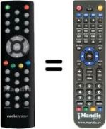 Replacement remote control MEDIA SYSTEM M5000